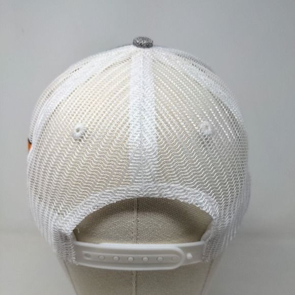 Cap America Men's Snapback Mesh Back Hat Gray White Embroidered Asphalt Logo - Picture 5 of 8